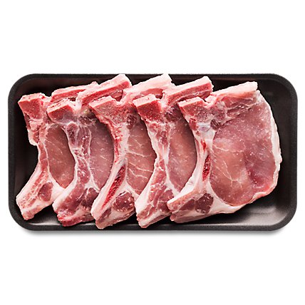 Meat Counter Pork Loin Rib Chops Bone In - 3 LB - Image 1