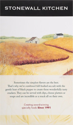 Stonewall Kitchen Crackers Down East Salt & Pepper - 5 Oz - Image 5