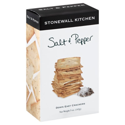 Stonewall Kitchen Crackers Down East Salt & Pepper - 5 Oz - Image 1