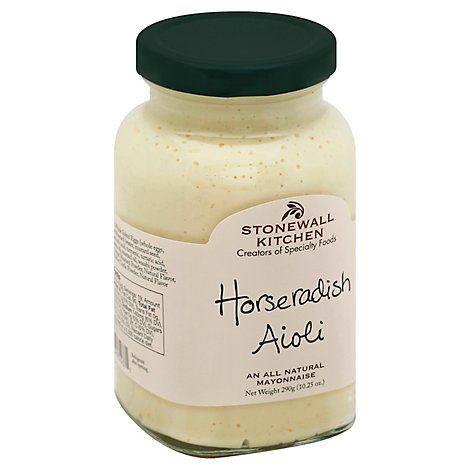 Stonewall Kitchen Mayonnaise Aioli Horseradish - 10.25 Oz