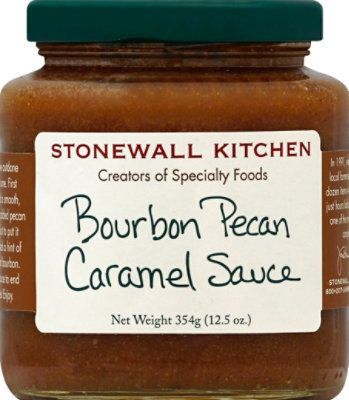 Stonewall Kitchen Sauce Caramel Bourbon Pecan - 12.5 Oz - Image 2