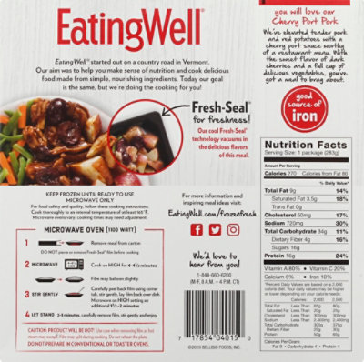 EatingWell Frozen Entree Cherry Port Pork - 10 Oz - Image 6