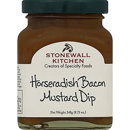 Stonewall Kitchen Dip Mustard Horseradish Bacon - 8.75 Oz - Image 2
