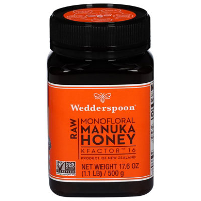 Wedderspoon Manuka Honey Raw KFactor 16 - 17.6 Fl. Oz. - Image 2