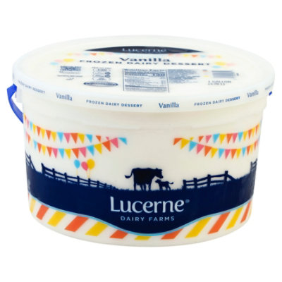 Lucerne Frozen Dairy Dessert Vanilla 1 Gallon - 3.78 Liter
