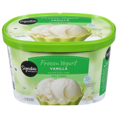 Signature SELECT Vanilla Fat Free Frozen Yogurt - 1.5 Quart - Image 3