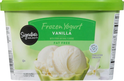 Signature SELECT Vanilla Fat Free Frozen Yogurt - 1.5 Quart - Image 6