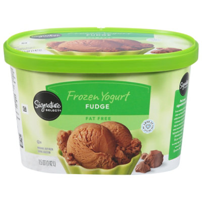 Signature SELECT Fudge Fat Free Frozen Yogurt - 1.5 Quart - Image 3