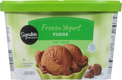 Signature SELECT Fudge Fat Free Frozen Yogurt - 1.5 Quart - Image 6