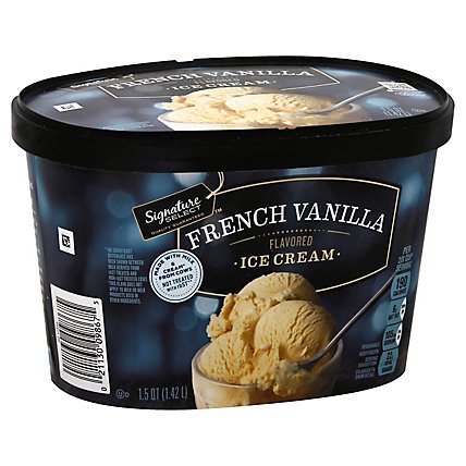 Signature SELECT Ice Cream French Vanilla - 1.5 Quart - Image 1