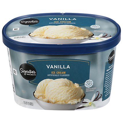 Signature SELECT Ice Cream Vanilla - 1.5 Quart - Image 2