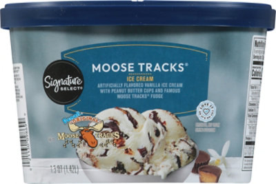 Signature SELECT Ice Cream Moose Tracks Original - 1.5 Quart - Image 6