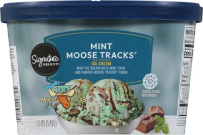 Signature SELECT Ice Cream Moose Tracks Mint - 1.5 Quart - Image 6