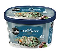 Signature SELECT Ice Cream Moose Tracks Mint - 1.5 Quart