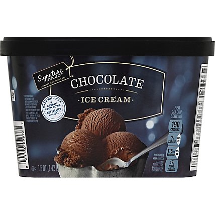 Signature SELECT Ice Cream Chocolate - 1.5 Quart - Image 2