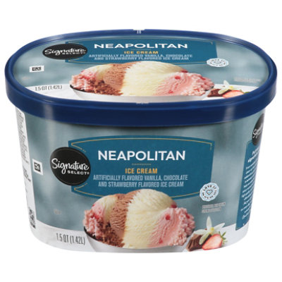 Signature SELECT Ice Cream Neapolitan - 1.5 Quart - Image 3