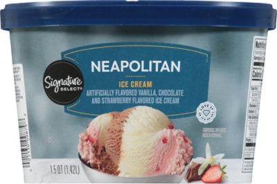 Signature SELECT Ice Cream Neapolitan - 1.5 Quart - Image 6