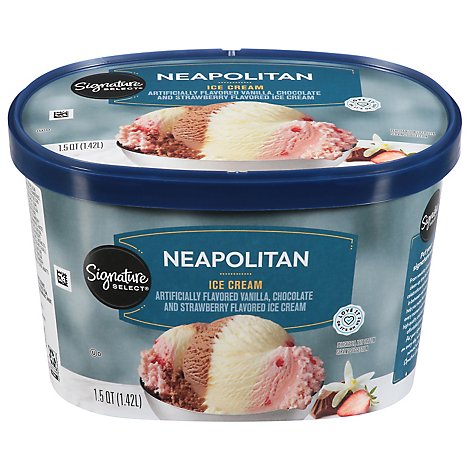 Signature SELECT Ice Cream Neapolitan - 1.5 Quart