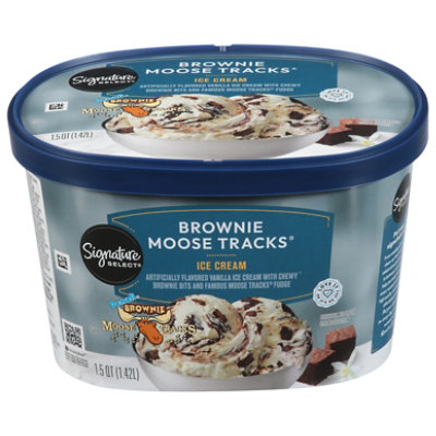 Signature SELECT Ice Cream Moose Tracks Brownie - 1.5 Quart - Image 3