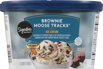 Signature SELECT Ice Cream Moose Tracks Brownie - 1.5 Quart - Image 6