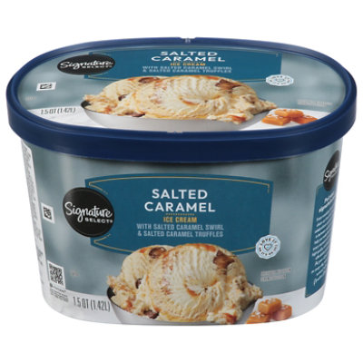 Signature SELECT Ice Cream Salted Caramel - 1.5 Quart - Image 3