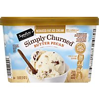 Signature SELECT Ice Cream Butter Pecan Reduced Fat - 1.5 Quart - Image 2