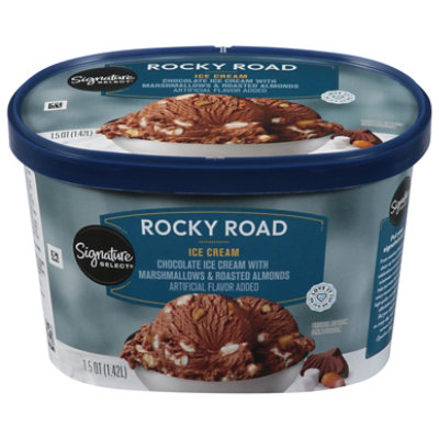 Signature SELECT Ice Cream Rocky Road - 1.5 Quart - Image 3