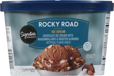 Signature SELECT Ice Cream Rocky Road - 1.5 Quart - Image 6