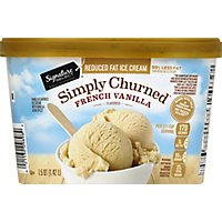 Signature SELECT Ice Cream French Vanilla Light & Creamy - 1.5 Quart - Image 2