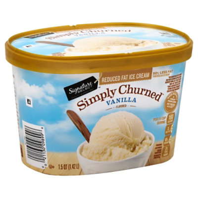 Signature SELECT Ice Cream Vanilla Light & Creamy - 1.5 Quart - Safeway