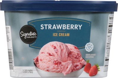 Signature SELECT Ice Cream Strawberry - 1.5 Quart - Image 6