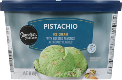 Signature SELECT Ice Cream Pistachio - 1.5 Quart - Image 6