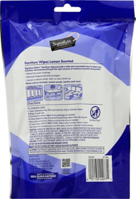 Signature SELECT Furniture Wipes Lemon Scented - 24 Count - Image 3