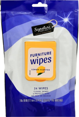Signature SELECT Furniture Wipes Lemon Scented - 24 Count - Image 2