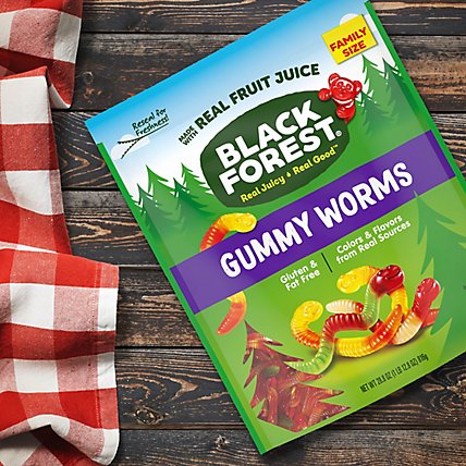 Black Forest Gummy Worms With Real Fruit Juice - 28.8 Oz - Image 3