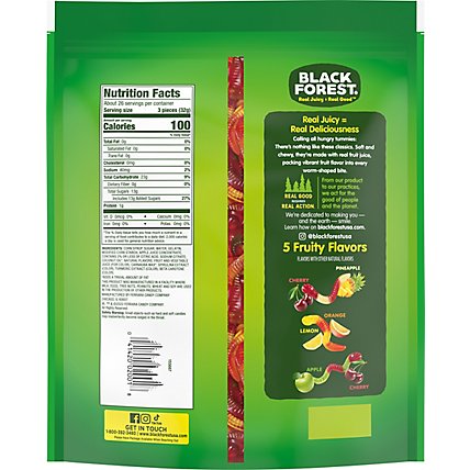 Black Forest Gummy Worms With Real Fruit Juice - 28.8 Oz - Image 6