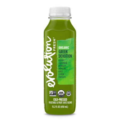 Evolution Fresh Organic Cold Pressed Green Devotion Vegetable & Fruit Juice Blend - 15.2 Fl. Oz. - Image 1