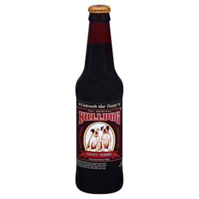 Bulldog Root Beer Vintage Glass Bottle Cane Sugar Soda - 12 Fl. Oz.