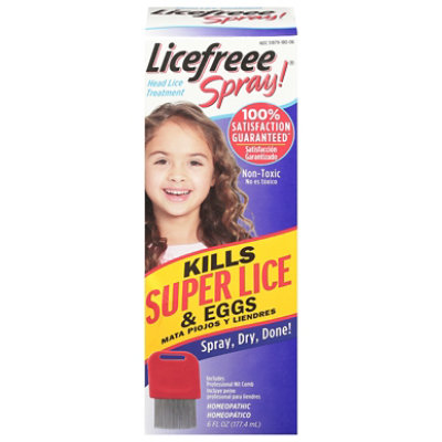 Lice Free Spray Instant Lice Treatment - 6 Oz