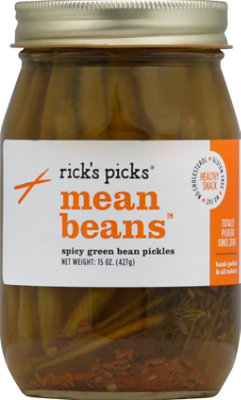 ricks picks mean beans pickles spicy green bean - 15 Oz - Image 2