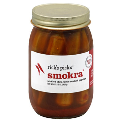 Ricks Picks Smokra - 15 Oz - Image 1