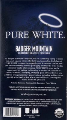 Badger Mountain Wine Pure White Box - 3 Liter - Image 4