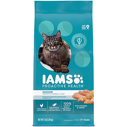 IAMS Chicken And Turkey Dry Cat Food - 7.0 Lb - Image 1
