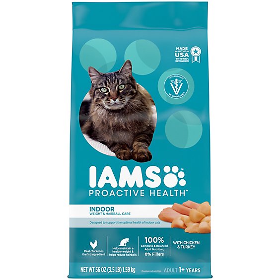 IAMS Chicken And Turkey Dry Cat Food - 3.5 Lb