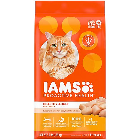 IAMS Proactive Health Chicken Adult Healthy Dry Cat Food - 3.5 Lb