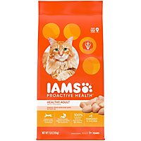 IAMS Proactive Health Adult Healthy Chicken Dry Cat Food - 7 Lb - Image 1