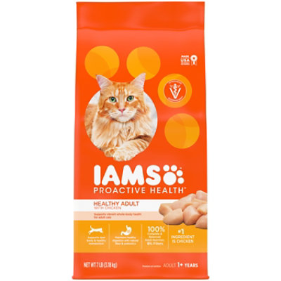 Iams Proactive Health Healthy Adult Dry Cat Food With Chicken - 7 Lbs