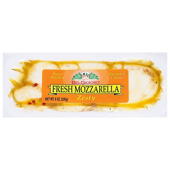 BelGioioso Marinated Fresh Mozzarella Cheese Zesty Braid - 8 Oz