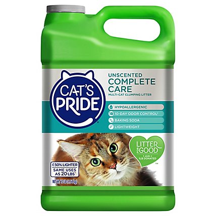 Cats Pride Cat Litter Fresh & Light Multi Ultimate Care Unscented Jug - 10 Lb - Image 1