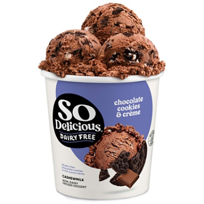 So Delicious Chocolate Cookies N’ Cream Cashew Milk Frozen Dessert Pint - 16 Oz